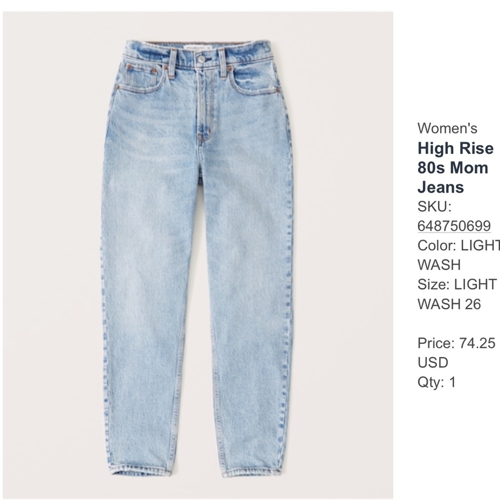 High Rise 80s Mom Jeans LIGHT WASH 26